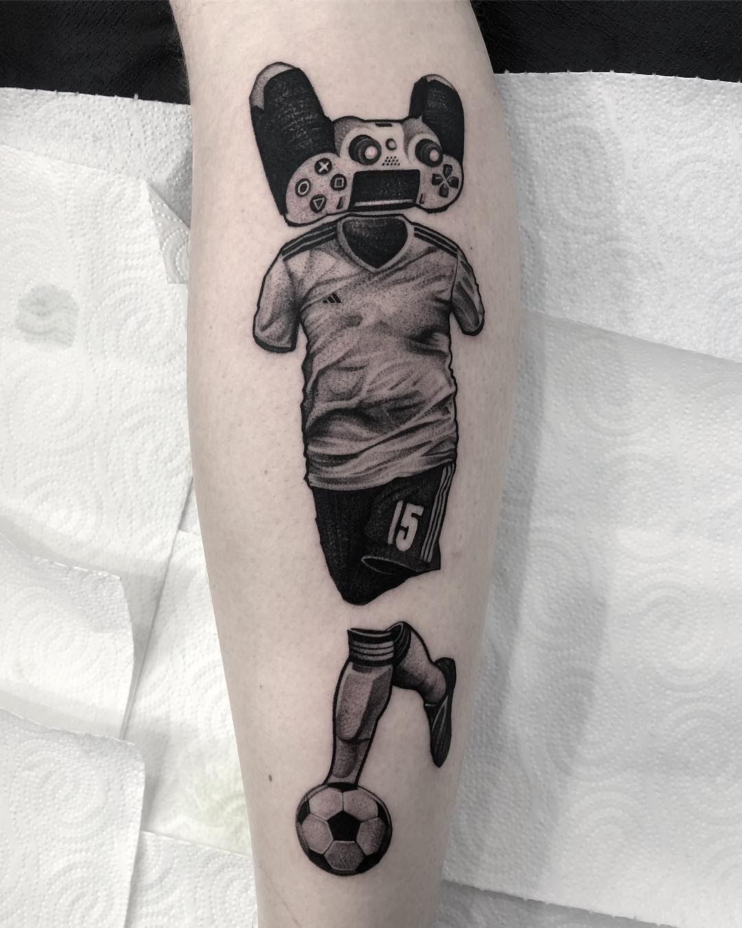 Patryk Chybowski Playstation Gaming Tattoo